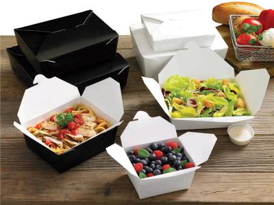 Compostable Food Grade Paper Takeaway Boxes Containers