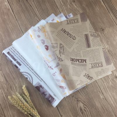 Customized Food Grade Grease Resistant Burger Wraps Packaging for Bakery