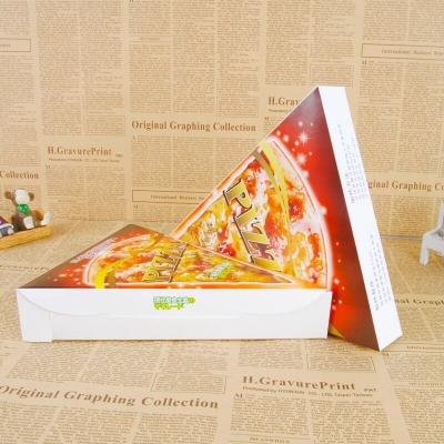 Disposable Triangle Shape Custom Pizza Packaging Paper Box