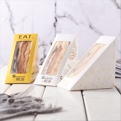 Triangle Takeaway Disposable Sandwich Box Packaging