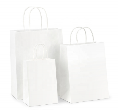 Brown Kraft Paper Bags for Food with Rope Handles