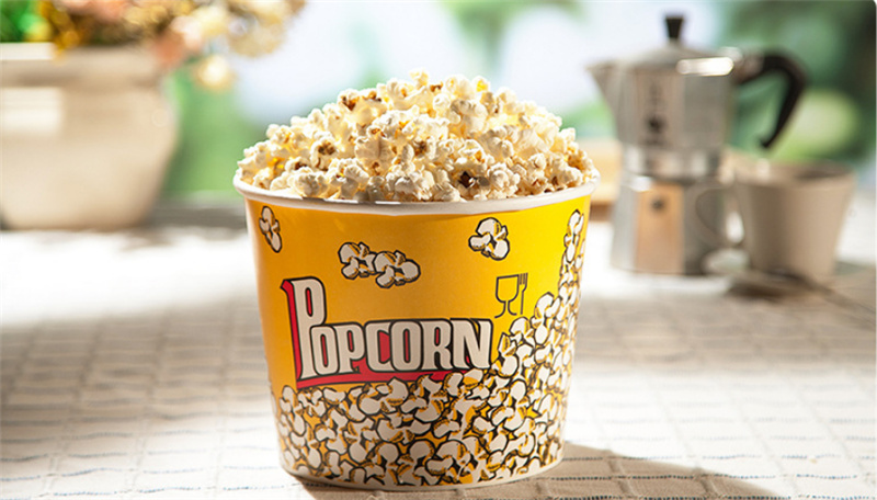 White Paper Popcorn Buckets