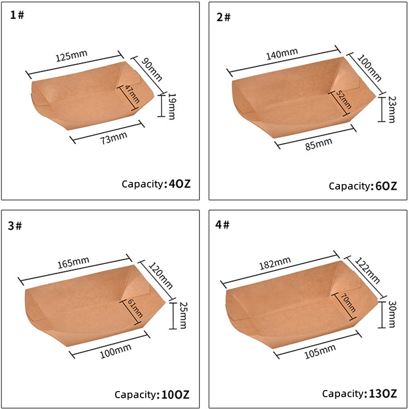 paper hot dog containers