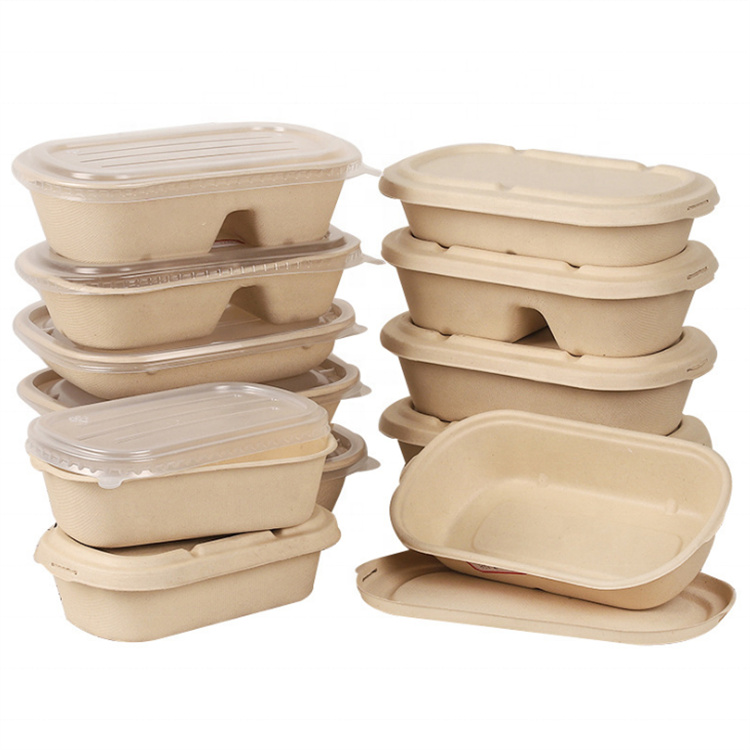 bagasse pulp custom paper fast food box