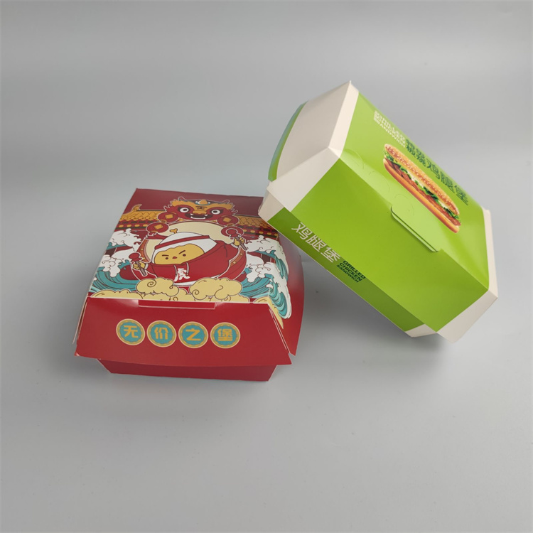 cardboard paper hamburger box