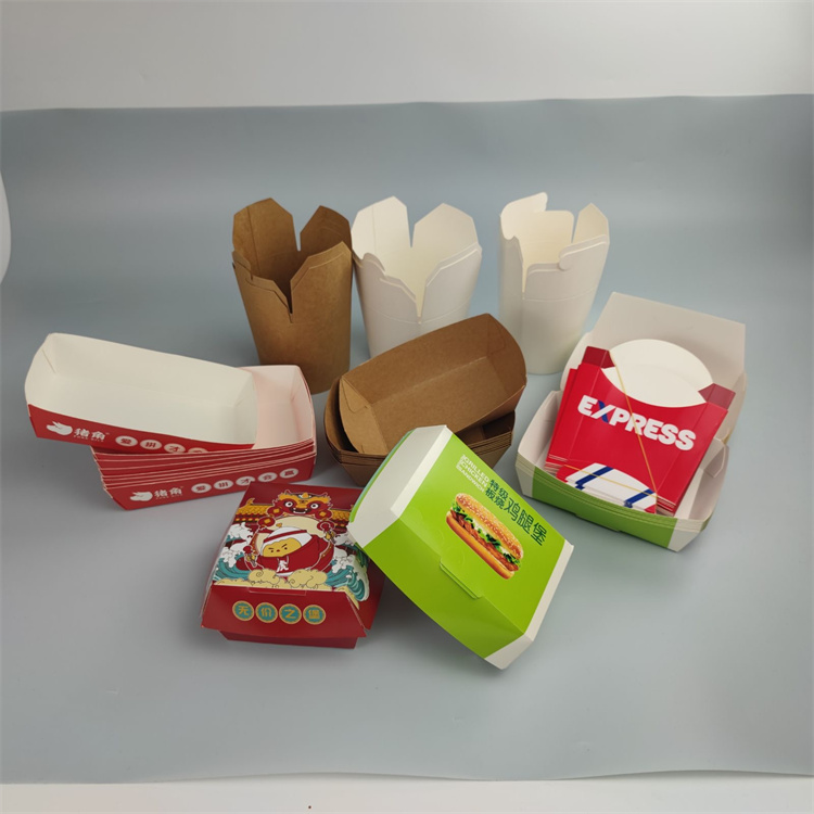 corrugated hamburger box kraft paper customization