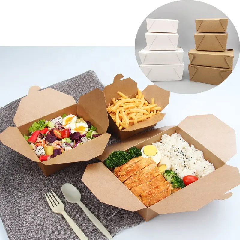 custom logo biodegradable food grade paper boxes