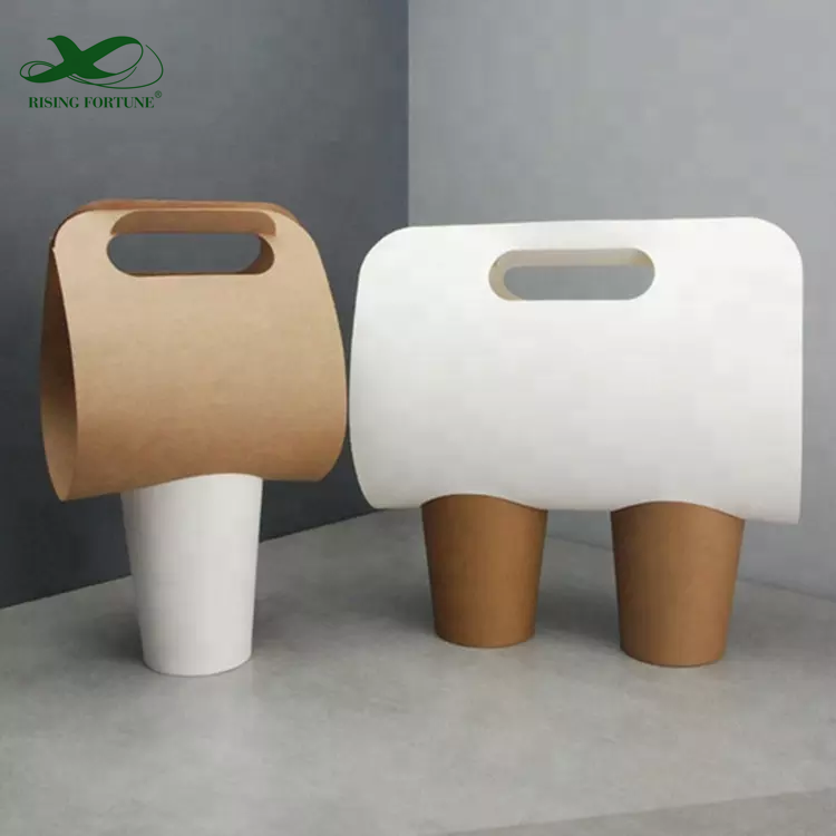 2-cup handled carrier paper