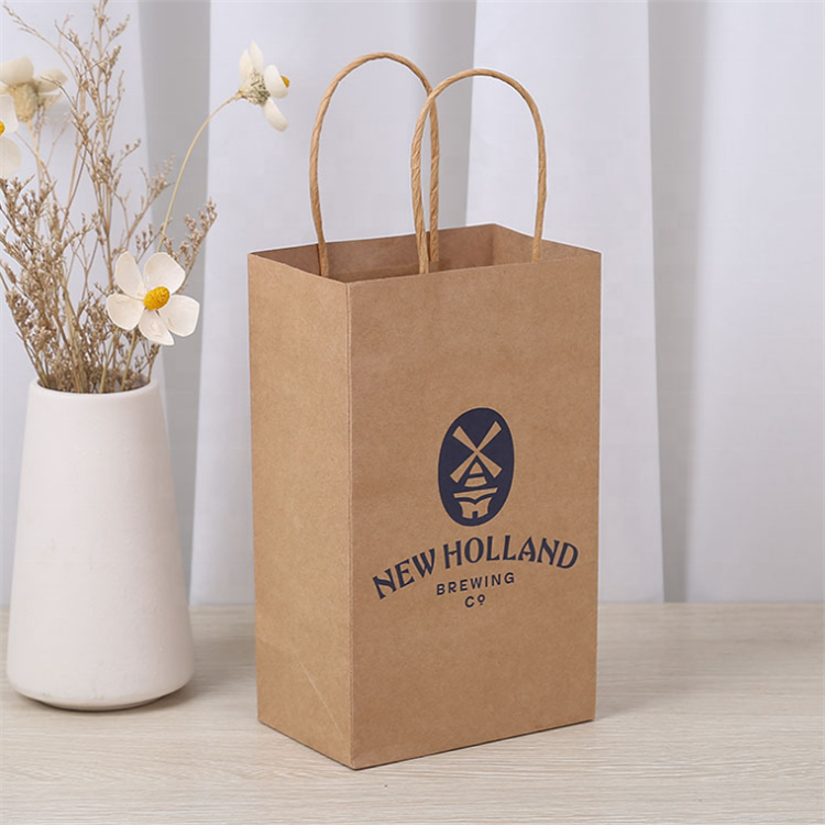 kraft paper coffee bag custom paper shopping bags