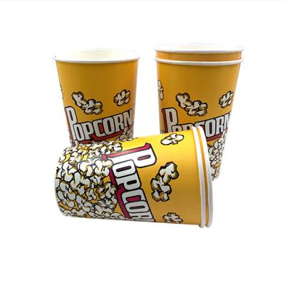 Reusable Custom Printed Paper Buckets for Popcorn
