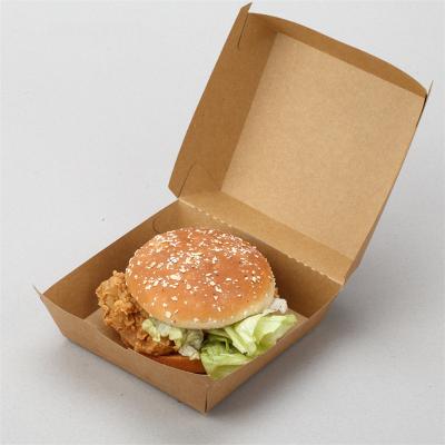 Durable and Sturdy Kraft Paper Burger Takeaway Boxes
