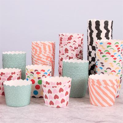 Disposable Printed Paper Muffin Baking Cups