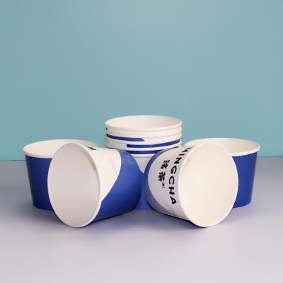 Eco-friendly Microwave Disposable Paper Bowls with Lids for Soup Rice