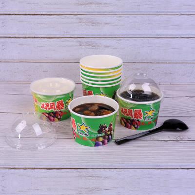 Disposable Paper Bowl with Lid for Food Packing