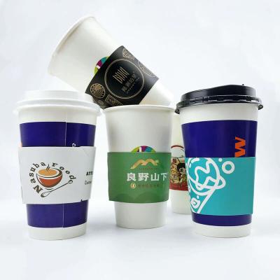 Biodegradable  Insulated Cardboard Paper Coffee Cup Sleeve