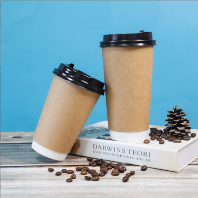 Disposable Printed Recyclable Coffee Paper Cups