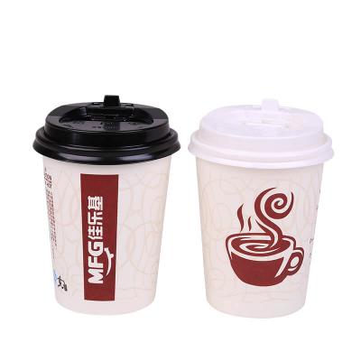 Custom Disposable Double Wall Paper Coffee Cup with Lid