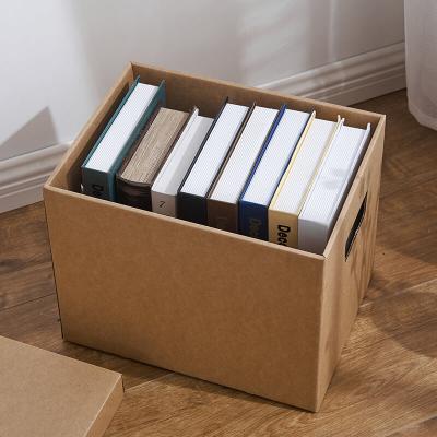 Custom Kraft Paper Storage Box Book Carton With Cover