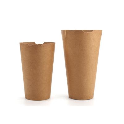 Disposable Slanted French Fries Kraft Paper Cup