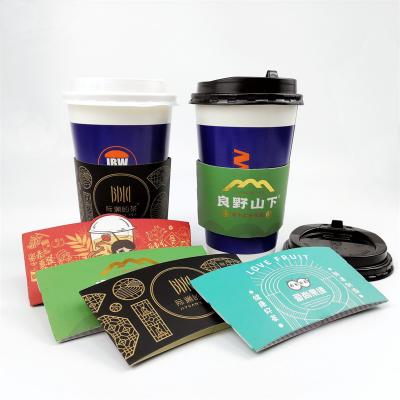 Hot Drink Coffee Kraft Paper Cup Sleeve Printing