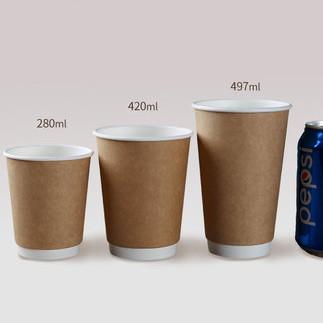 Eco-friendly Disposable Hot Drink Coffee Kraft Paper Cup