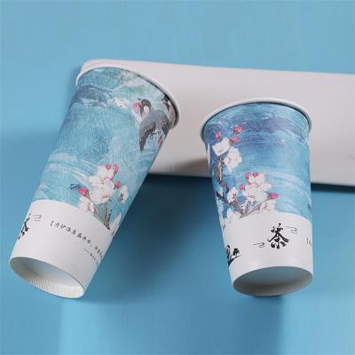 Disposable Double Wall Paper Coffee Cup Wholesale With PP/PS Lids