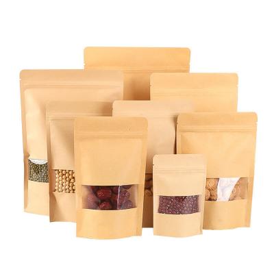 Snack Gift Kraft Paper Bag with Window Customized Size