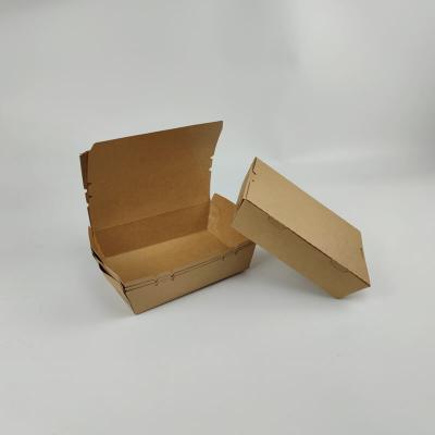 Disposable Biodegradable Kraft Paper Custom Logo Snack Boxes