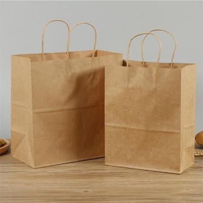 Kraft Paper Gift Bag Custom Logo with Handle