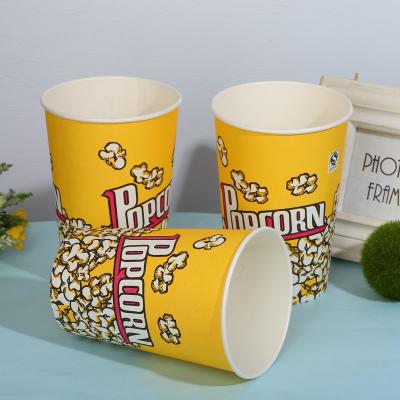 Disposable Popcorn Paper Bucket Chip Packaging Box
