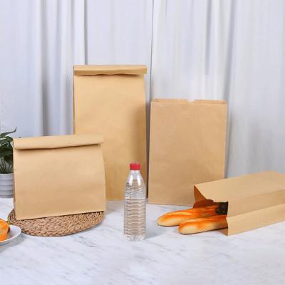 Disposable Kraft Paper Bags for Takeout Bread and Toast