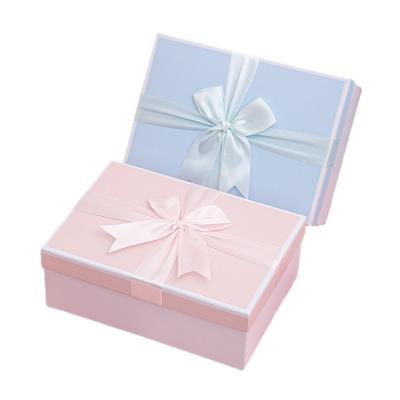 Bow Blue Pink Valentine's Day Gift Packaging Boxes