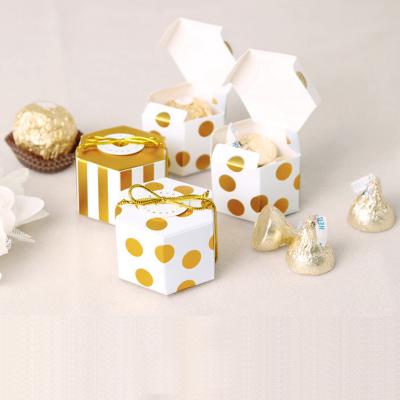 Mini Hexagon Gift Box Cute Cartoon Chocolate Packaging Box