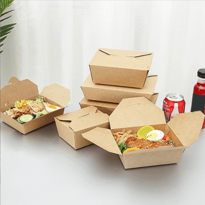 Decorative Sandwich Paper Box Packaging For Food