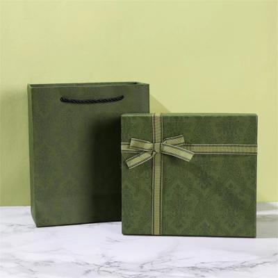 Factory Green Large Gift Boxes with Changeable Ribbon