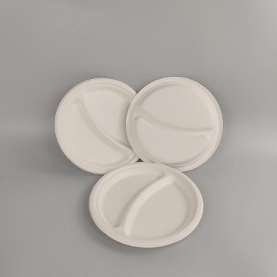 Bagasse Compostable Sugarcane Plates With Logo