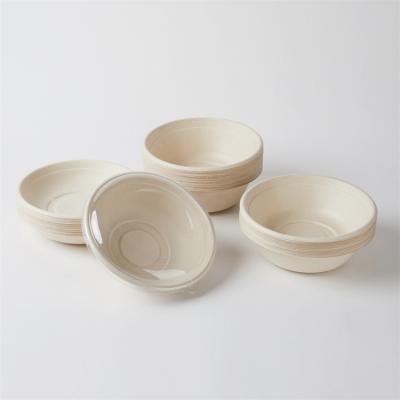 disposable sugarcane bagasse 800ml salad food bowl