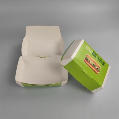 Recyle Take Away Paper Hamburger Box