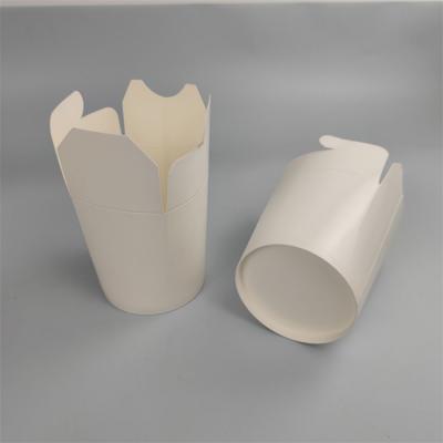Round Folding Kraft Take Out Noodle Paper Packaging Box