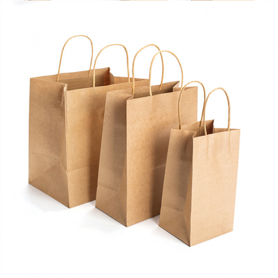 restaurant recyclable kraft cutlery paper bag