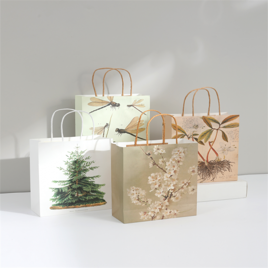 bag kraft flower bag recycled kraft paper bag